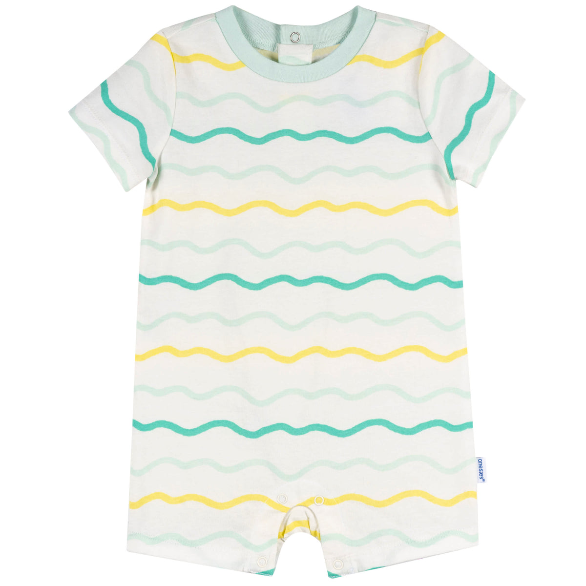 3-Pack Baby Neutral Smiles Rompers, view 4