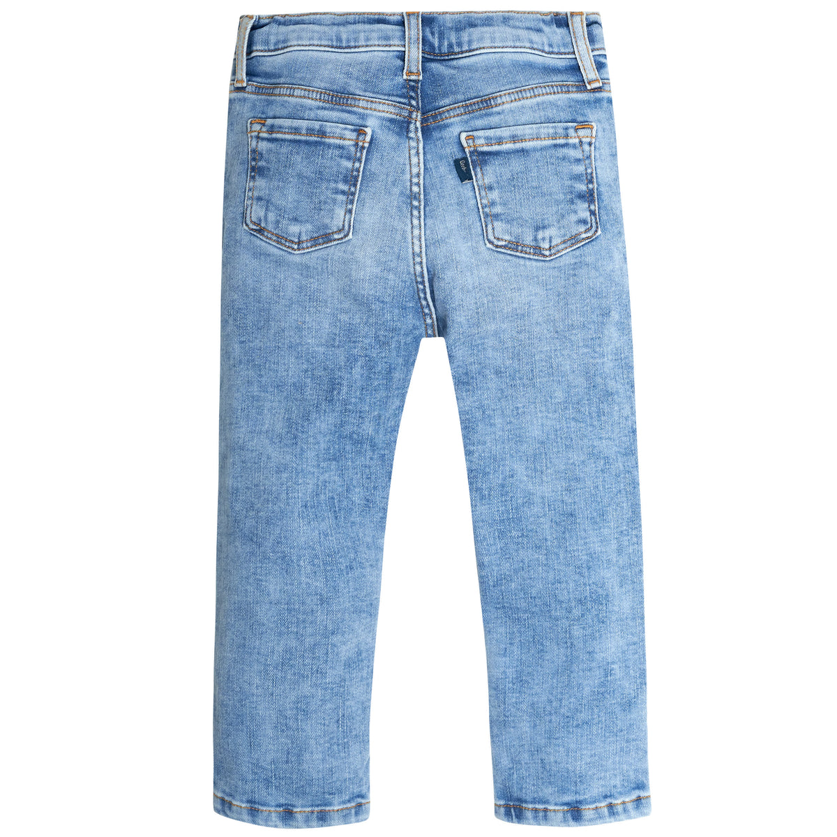 Infant and Toddler Neutral Light Blue Straight Fit Jeans, view 8