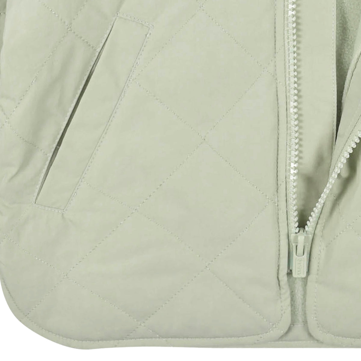 Infant & Toddler Girls Mint Quilted Jacket, view 5