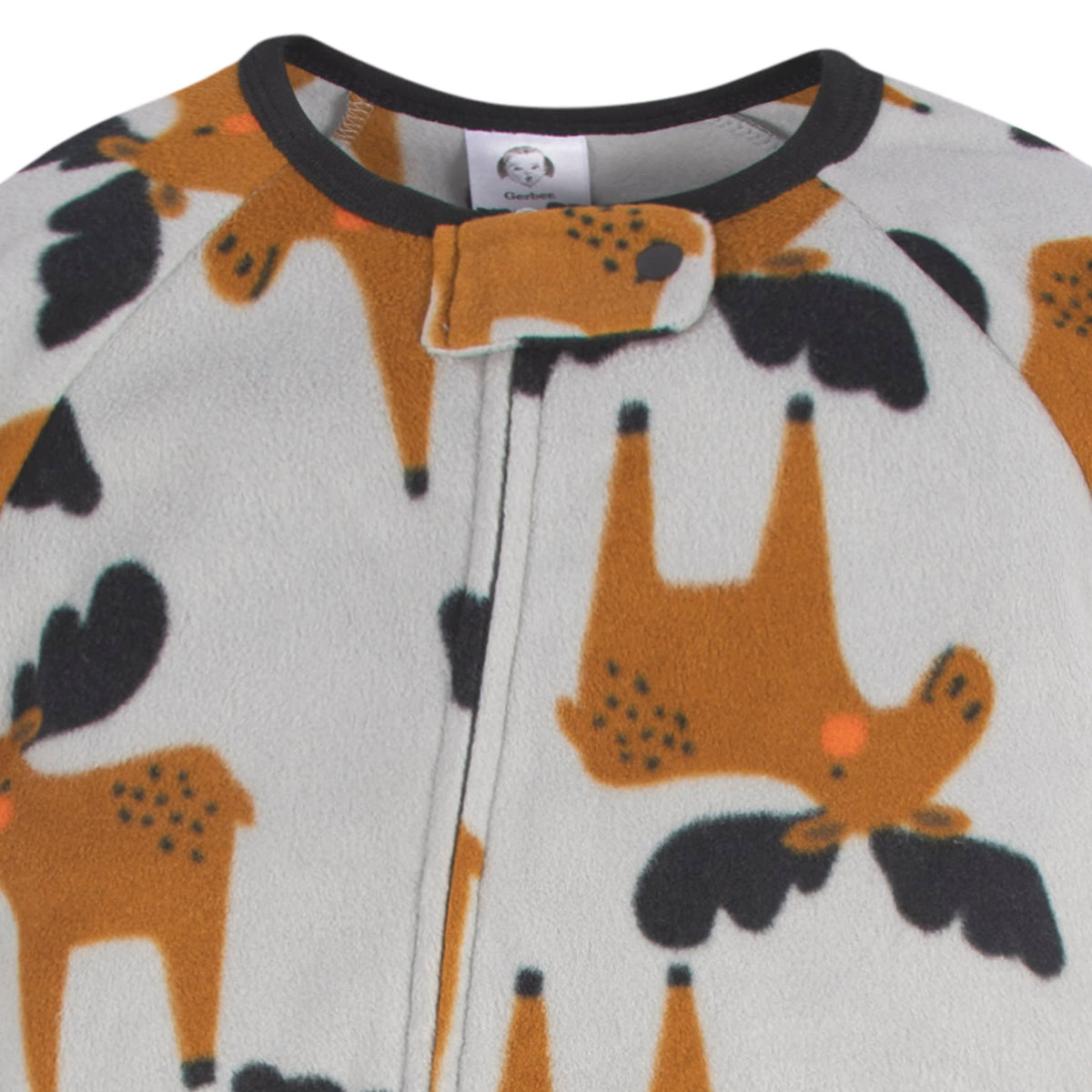 2-Pack Baby & Toddler Boys Moose Fleece Sleepers, view 5