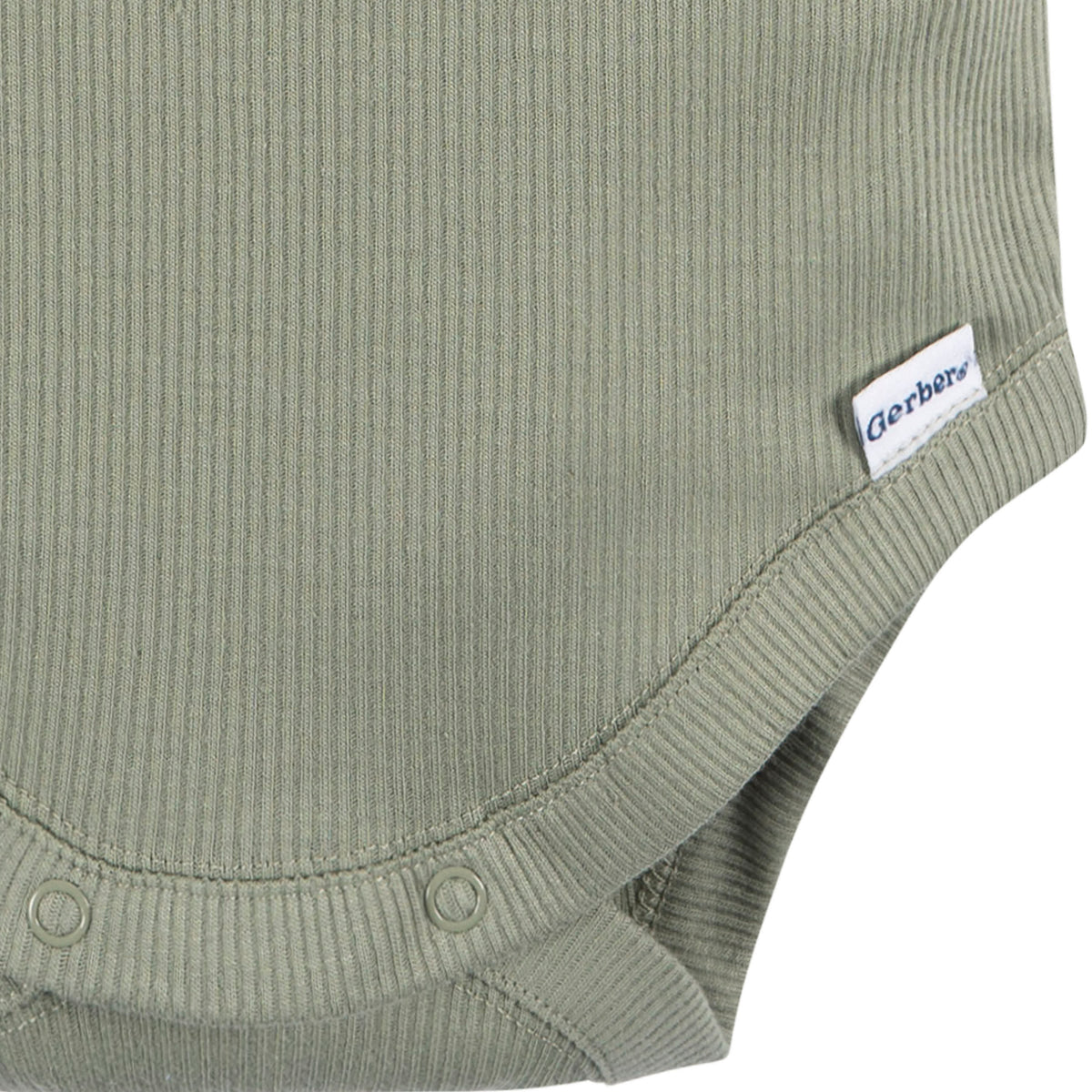 2-Piece Baby Boys Olive Bodysuit and Shorts, view 4