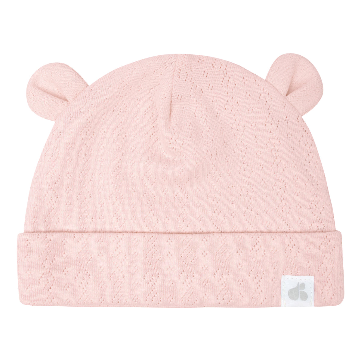 Just Born 4-Piece Baby Girls Dusty Pink & Floral Caps & Mittens Set, view 5