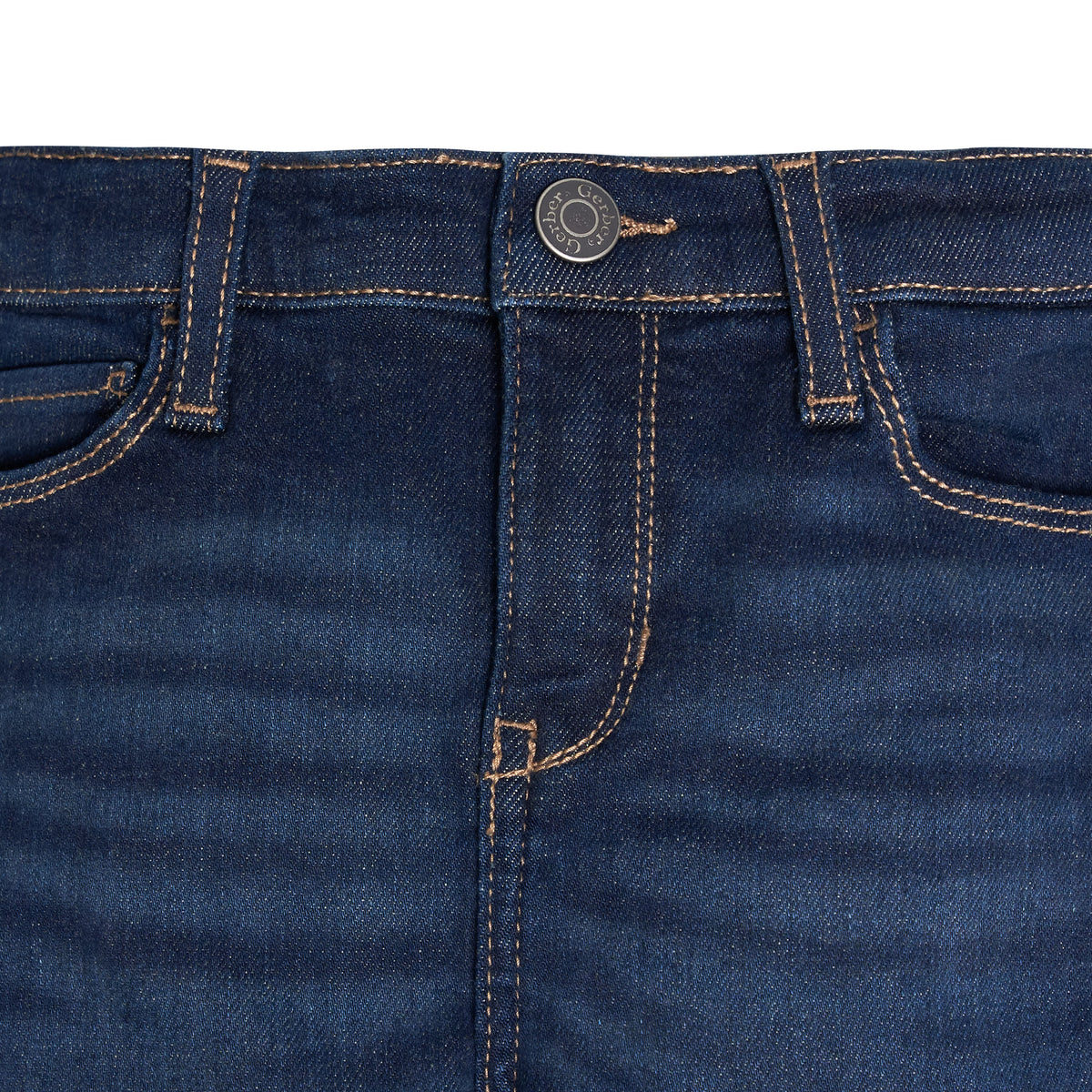 Infant and Toddler Neutral Dark Blue Jeggings, view 2