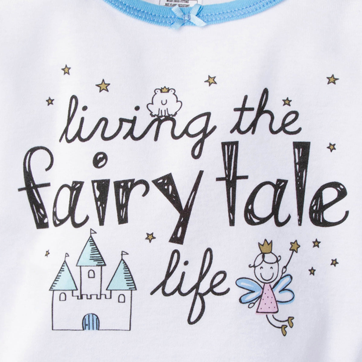 4-Piece Baby Girls Fairy Tale Cotton Pajamas, view 2