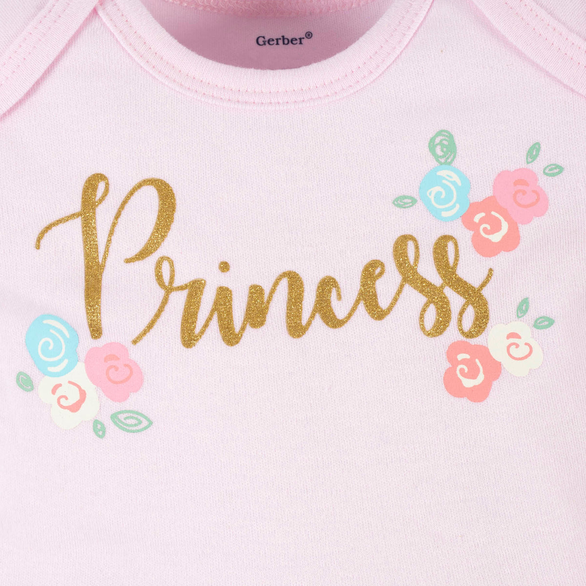 2-Piece Baby Girls Princess Tutu Onesies Bodysuit & Cap Set, view 3