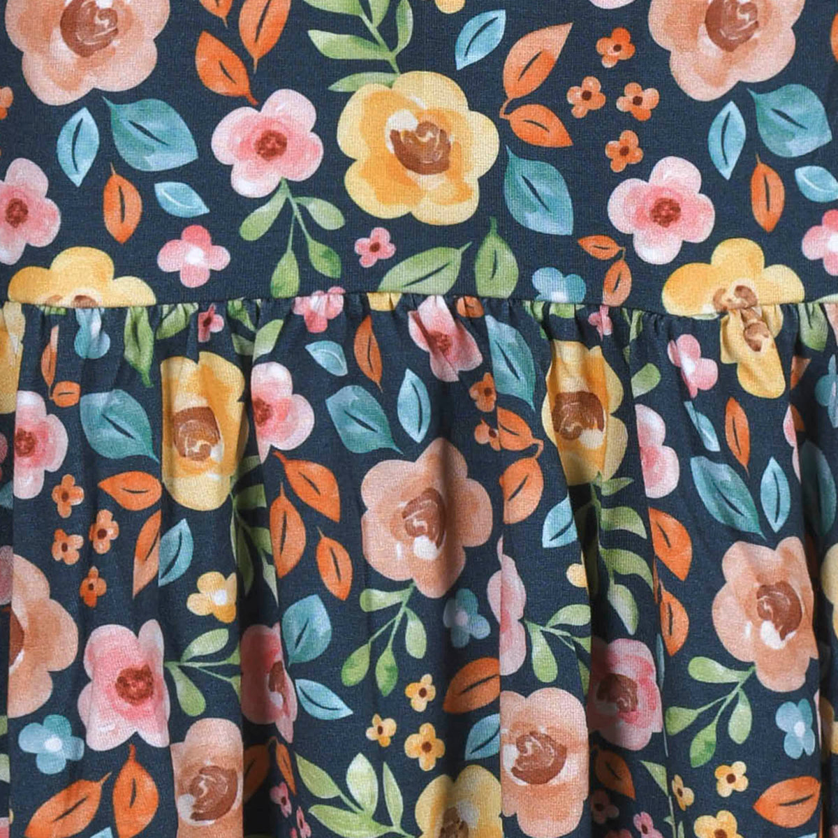 Infant & Toddler Girls Midnight Floral Buttery Soft Viscose Made from Eucalyptus Twirl Dress, view 6