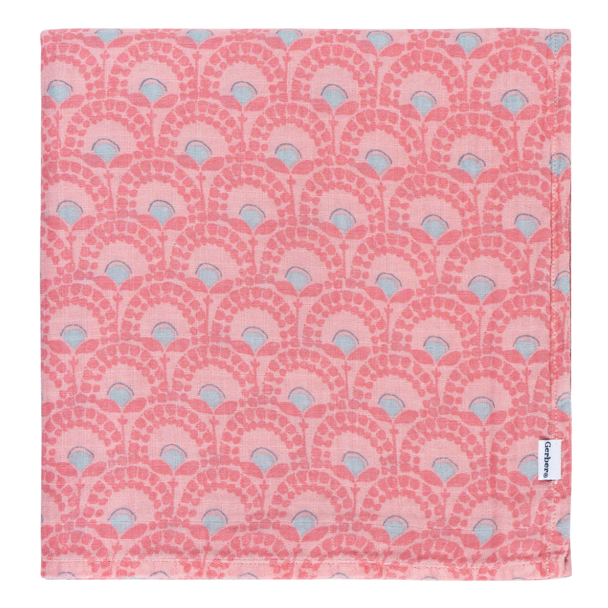2-Pack Baby Girls Animal Geo Muslin Blanket, view 3