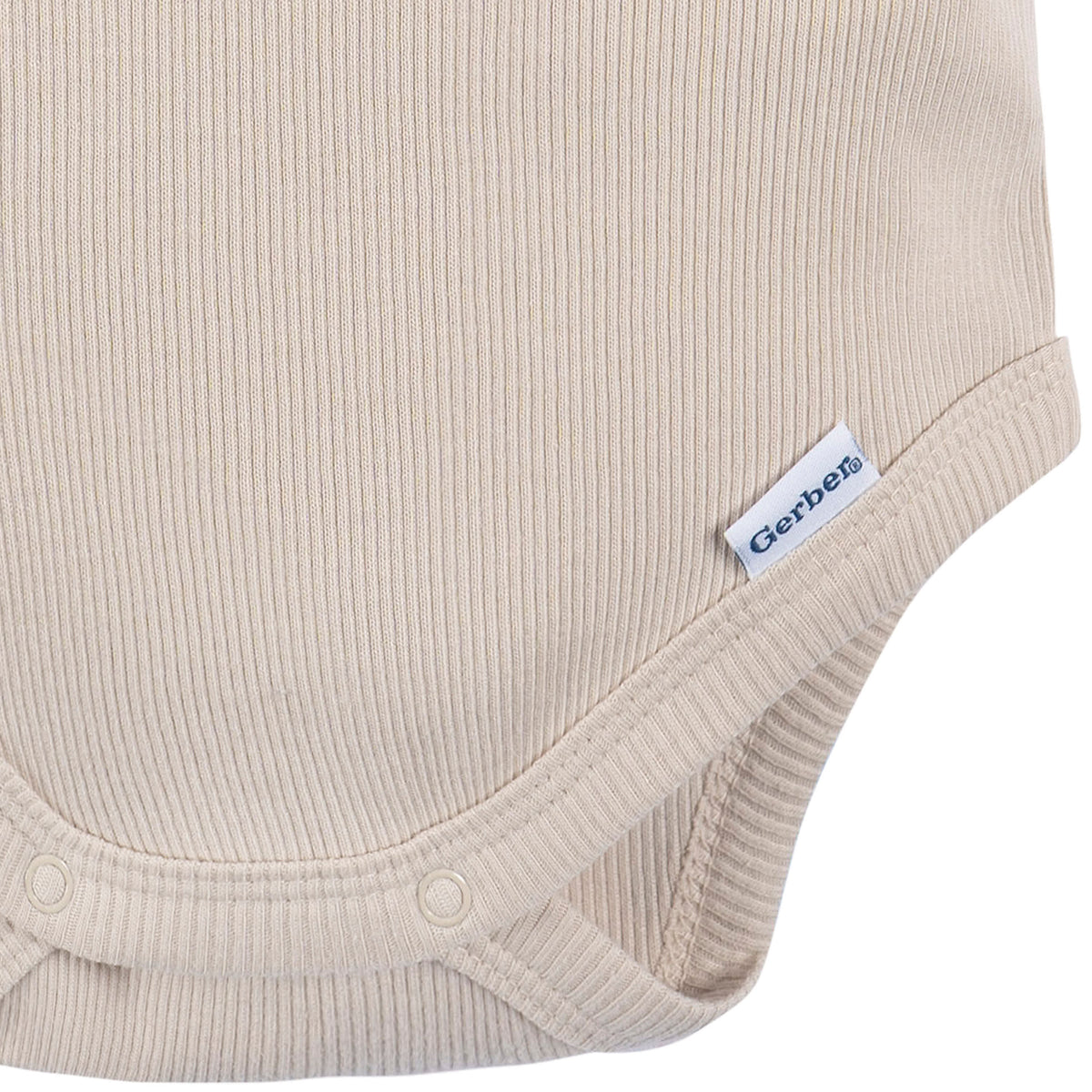 2-Piece Baby Boys Beige Bodysuit and Shorts Set, view 4