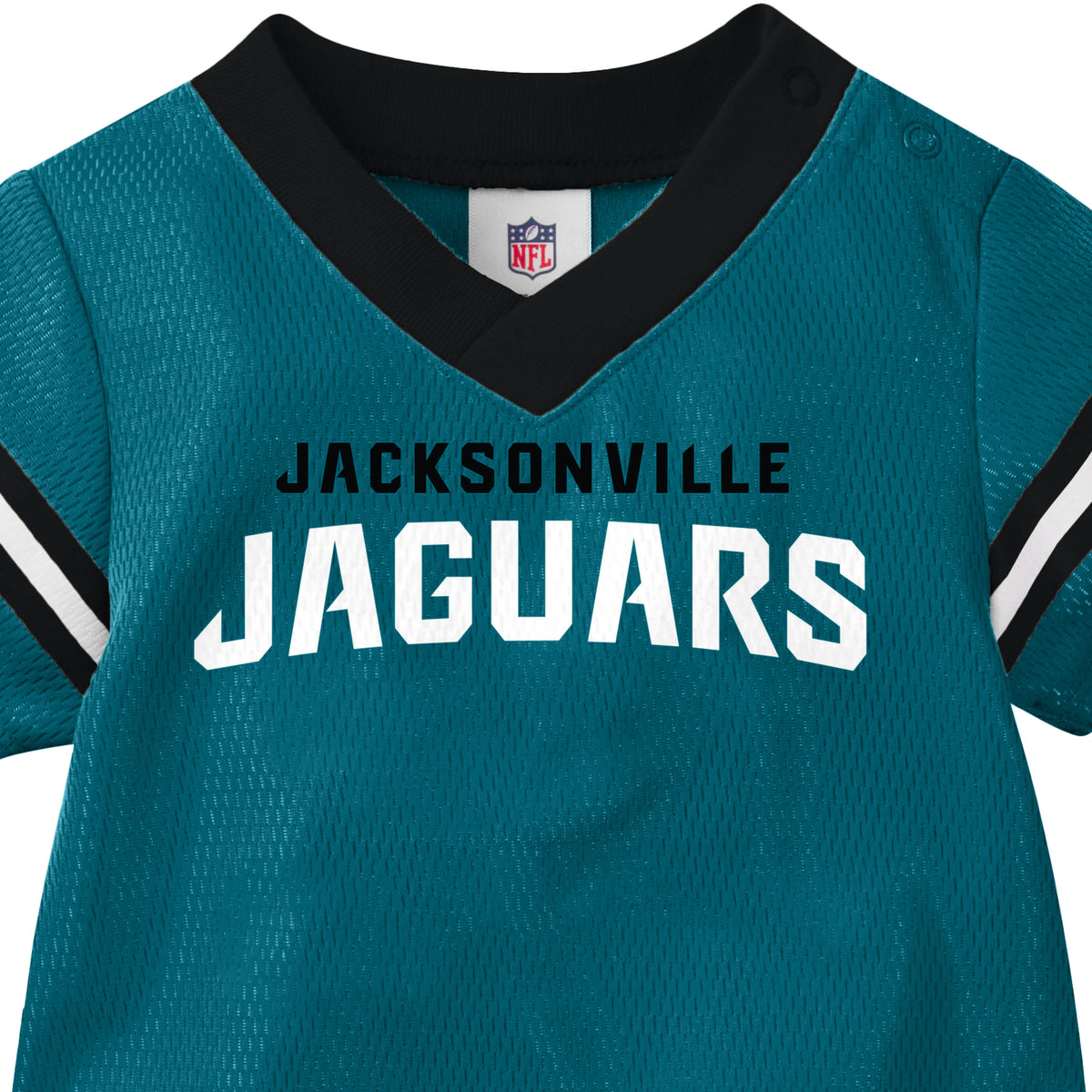 Baby Boys Jaguars Short Sleeve Jersey Bodysuit, view 5