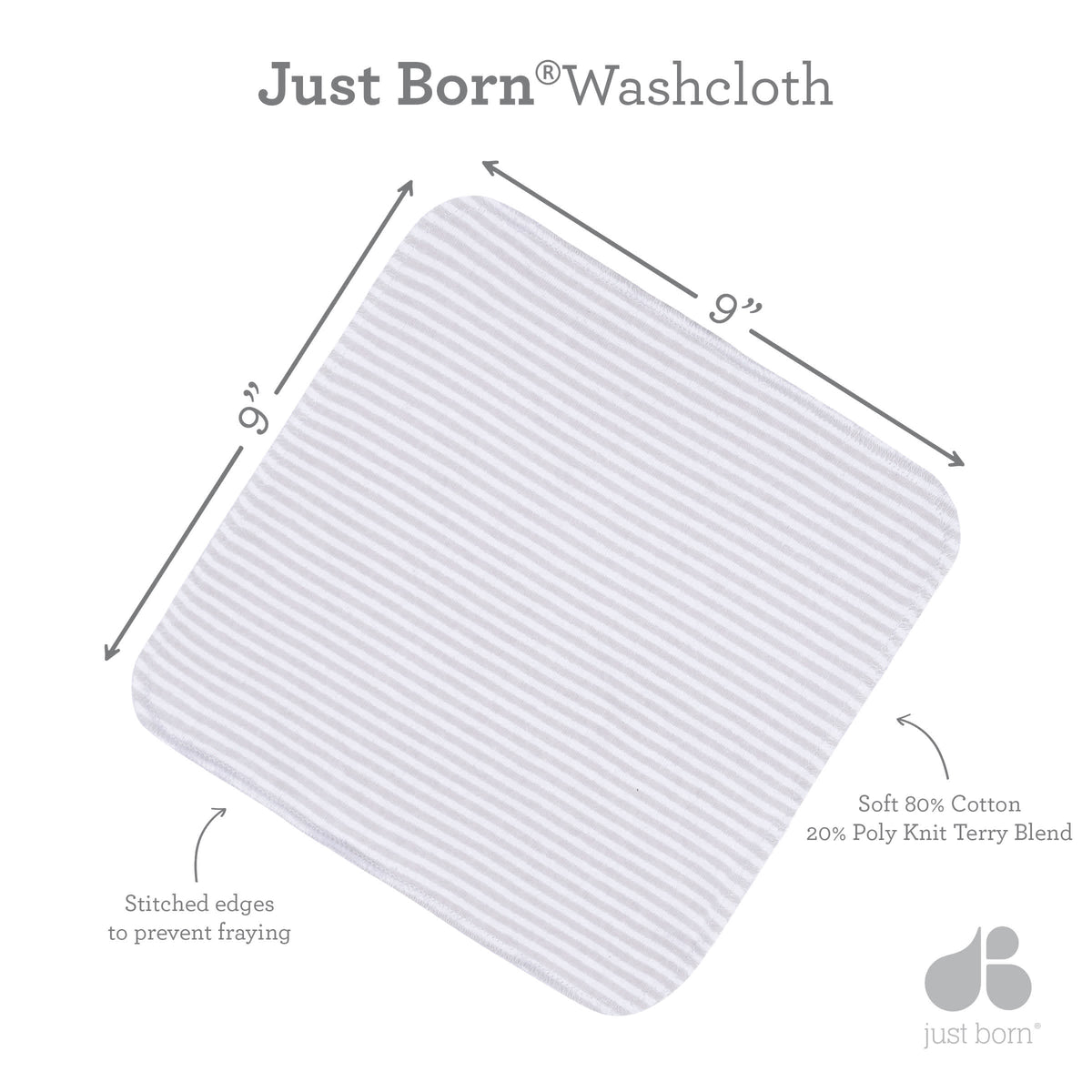 10-Pack Baby Boys Desert Cactus Washcloths, view 5