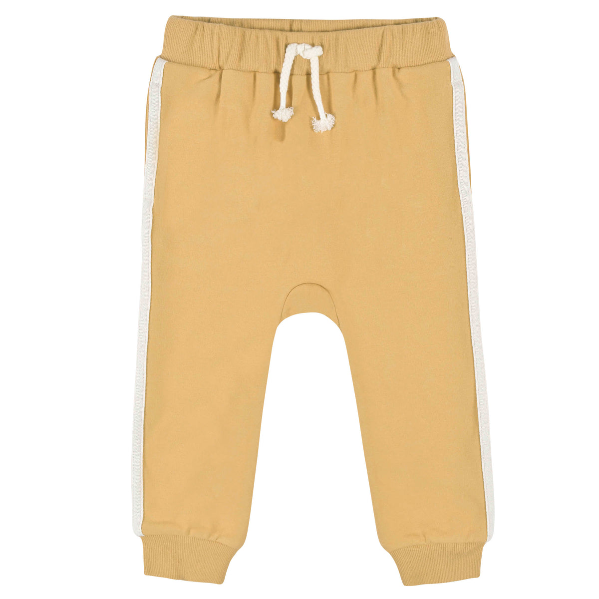 3-Pack Infant & Toddler Boys Mustard & Gray Joggers, view 2