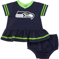 2-Piece Seattle Seahawks Dress and Diaper Cover Set