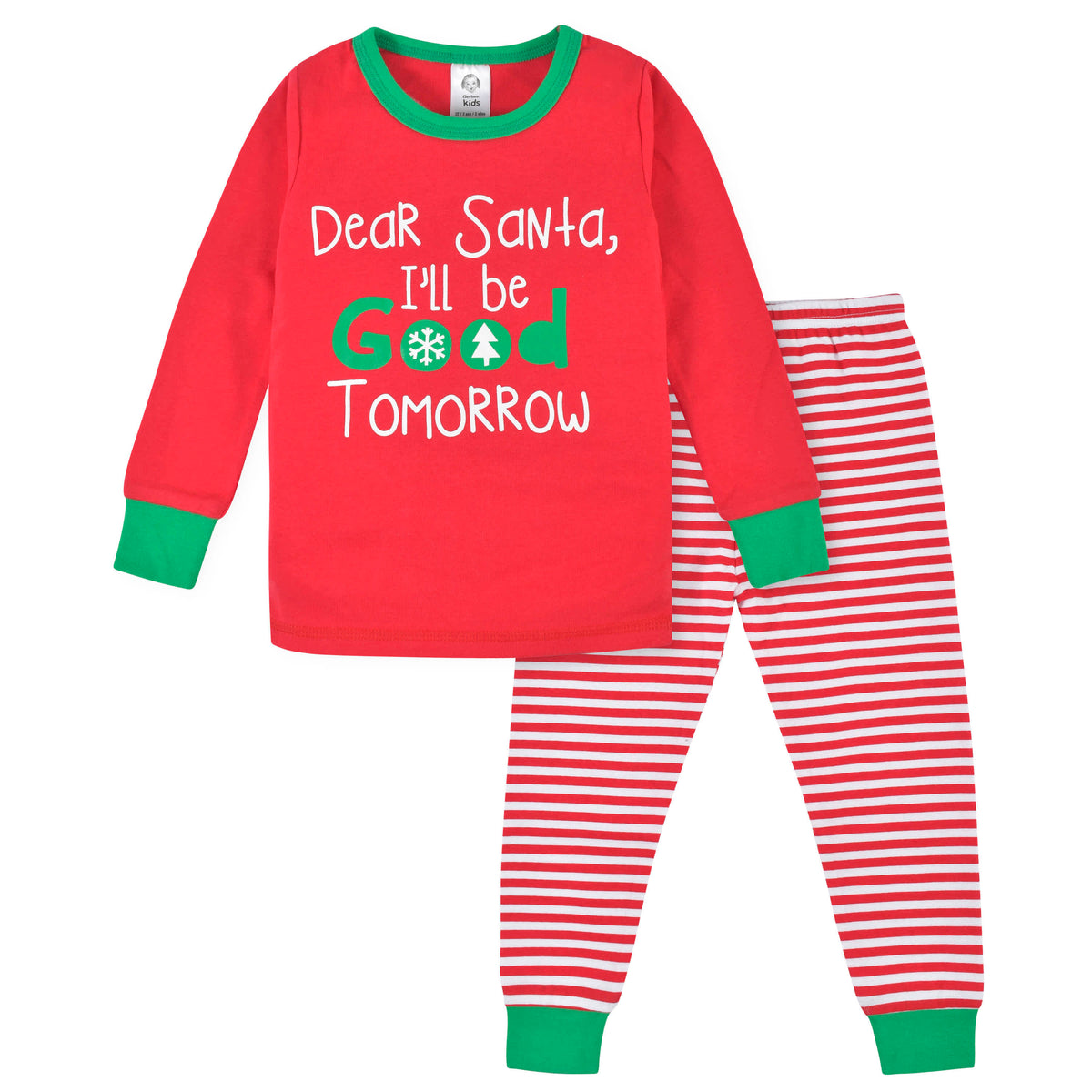 2-Piece Infant & Toddler Santa Snug Fit Cotton Pajamas