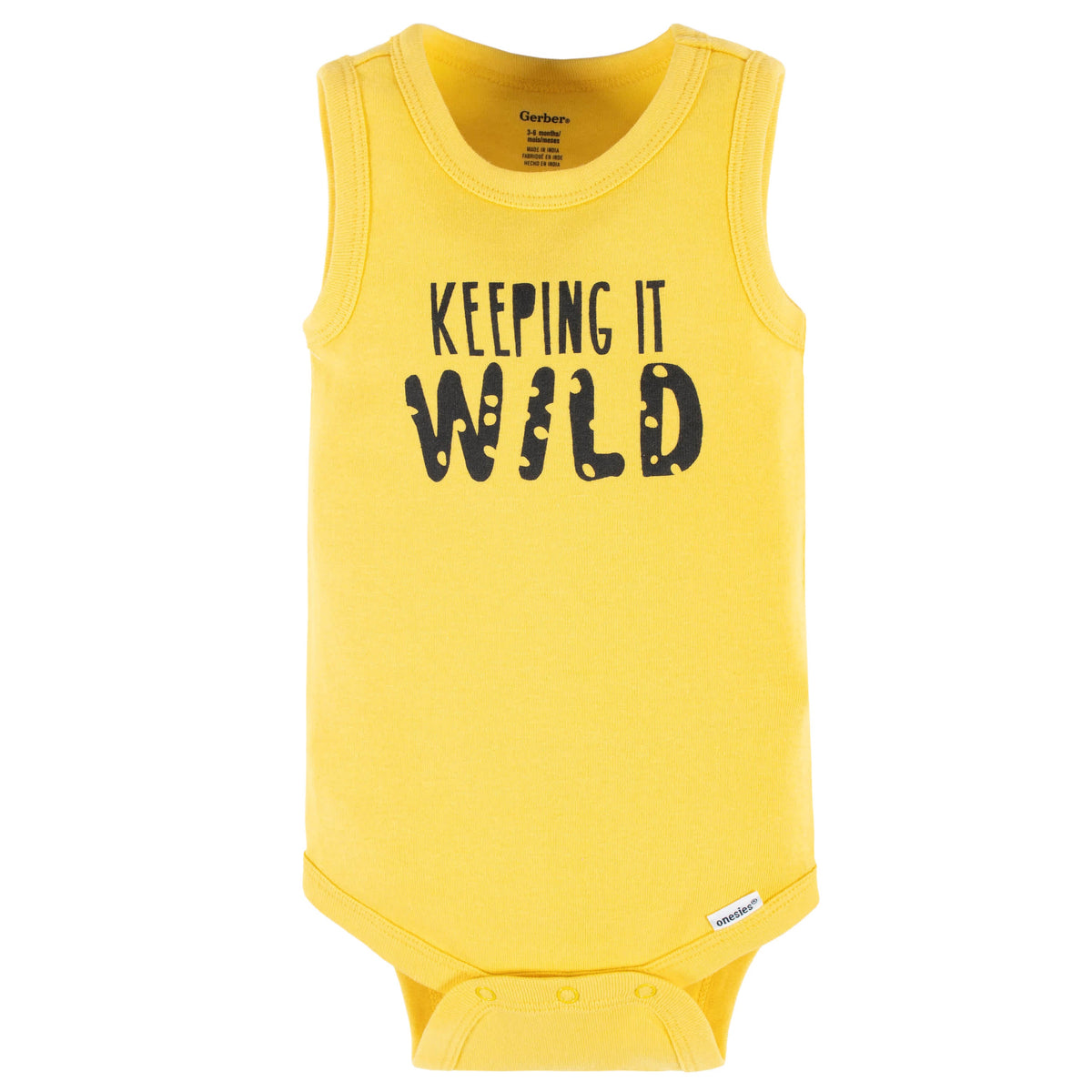 4-Pack Baby Boys Wild At Heart Tank Onesies Bodysuits, view 4