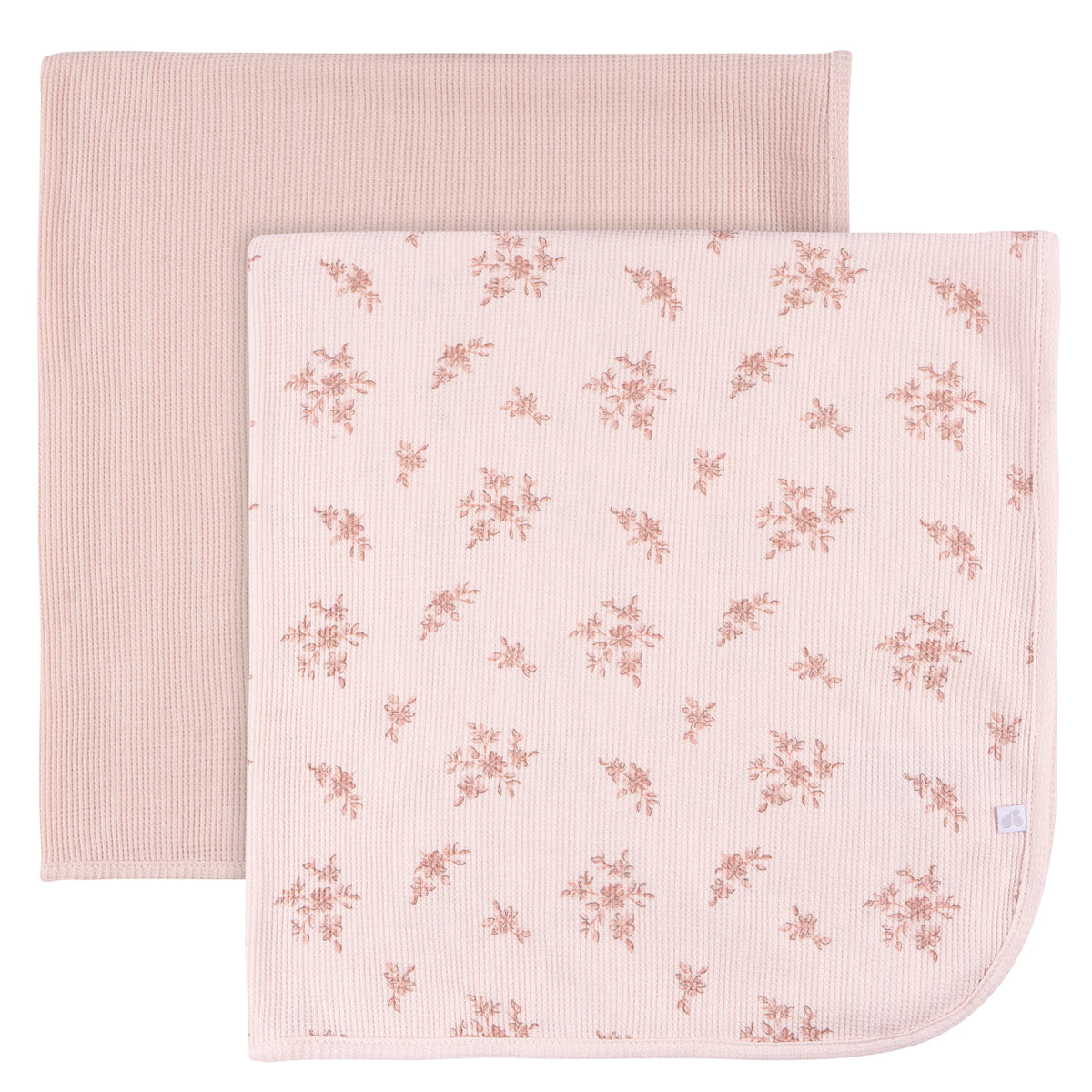 2-Pack Baby Girls Pink Cotton Thermal Blanket