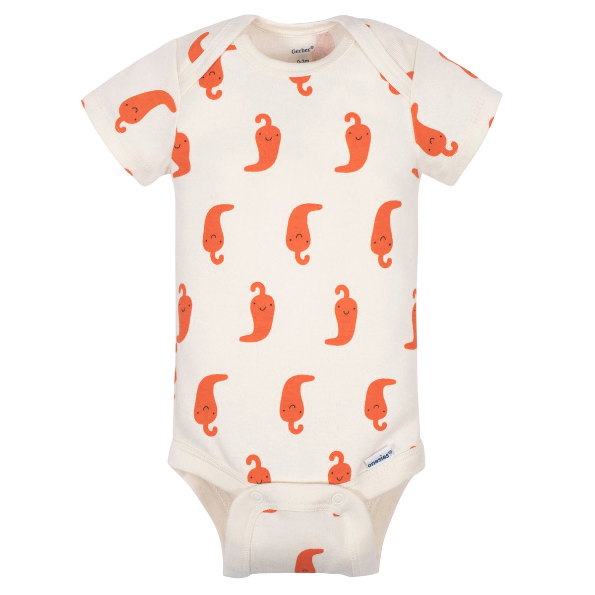 3-Pack Baby Boys Taco Short Sleeve Onesies Bodysuits, view 2
