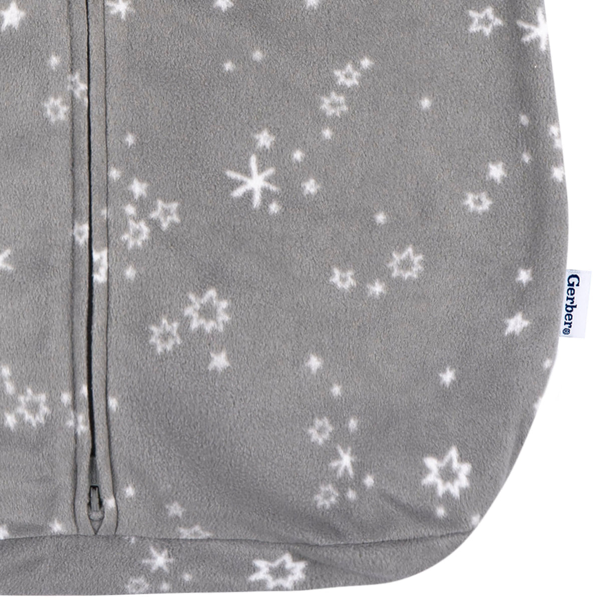 Baby Neutral Grey Stars Wearable Blanket, view 3