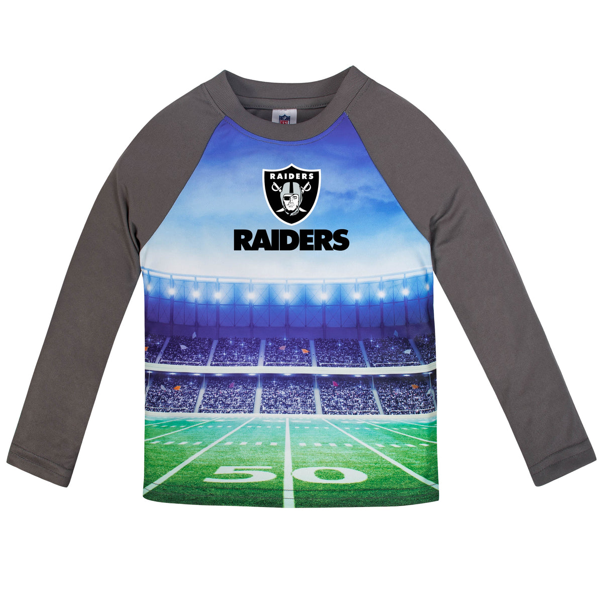 Las Vegas Raiders Toddler Boys Long Sleeve Tee Shirt