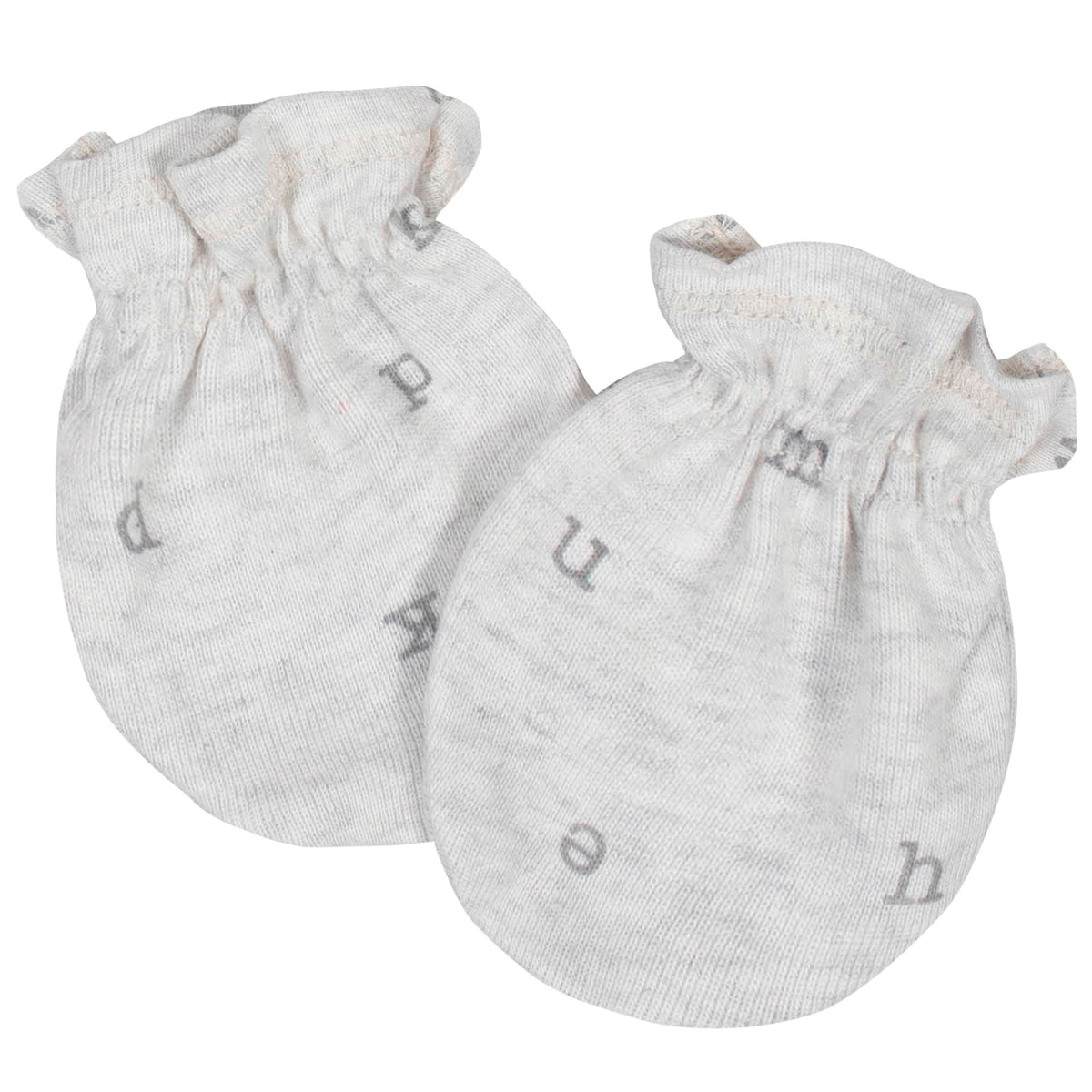 4-Pack Baby Neutral "Hugs" No Scratch Mittens Set, view 2