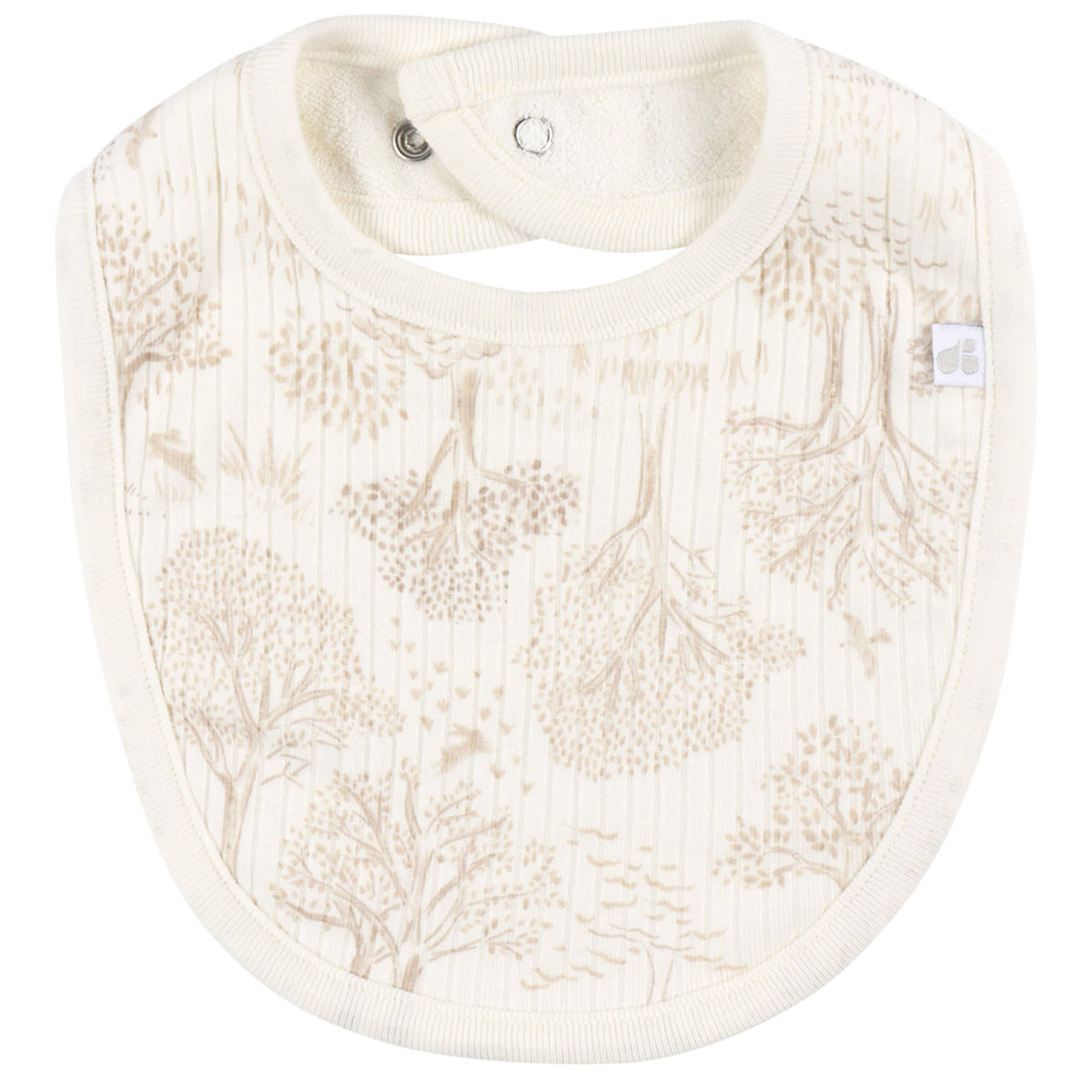 3-Piece Baby Neutral Tan/Ivory Bandana Set, view 5