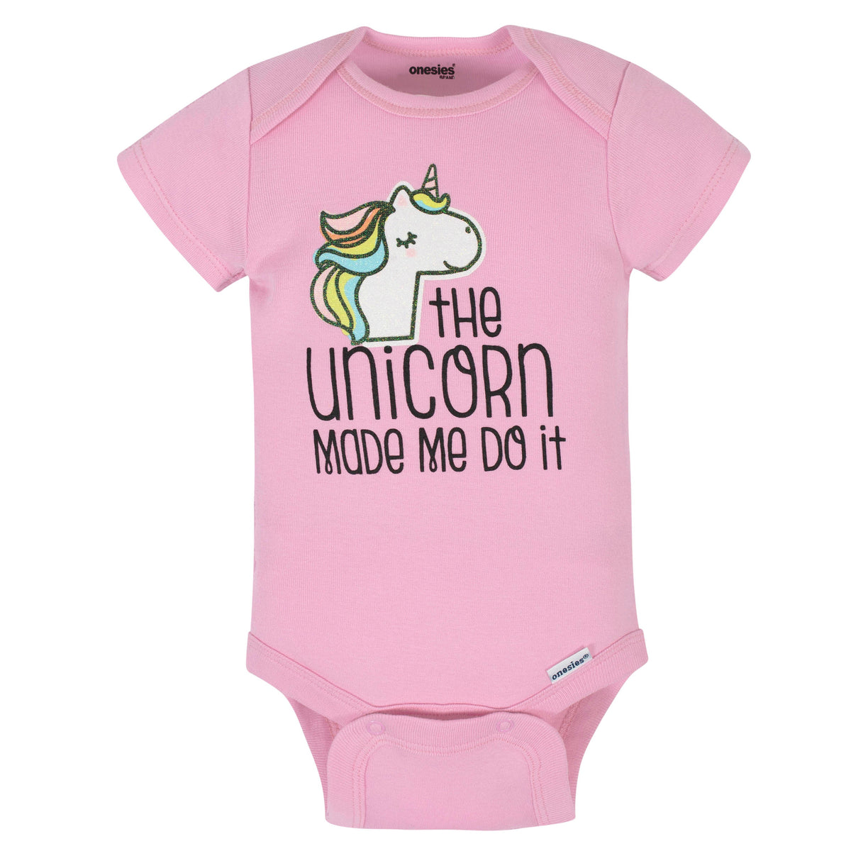 6-Piece Baby Girls Unicorn Onesies Bodysuits & Pants Set, view 2