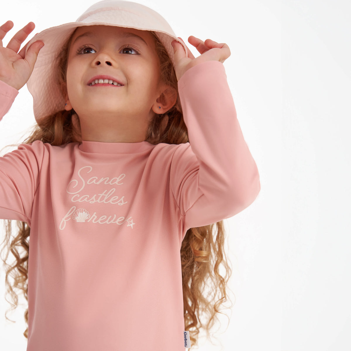 2-Piece Infant & Toddler Girls Starfish Rashguard Set, view 5