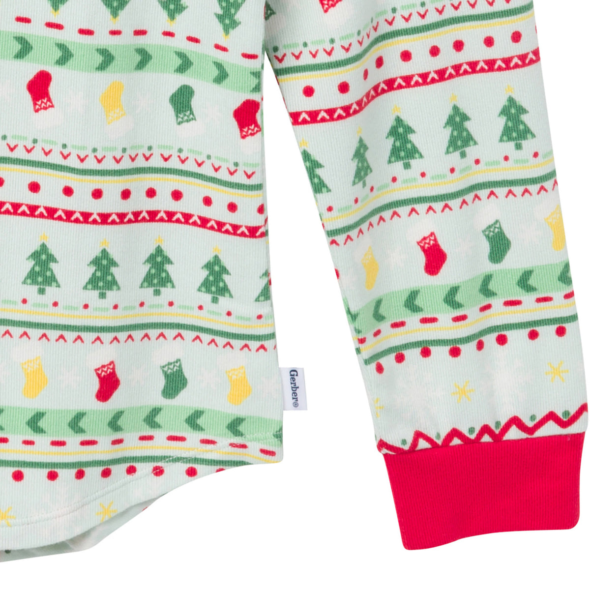 2-Piece Womens Oh What Fun FairIsle Holiday Family Pajamas, view 4