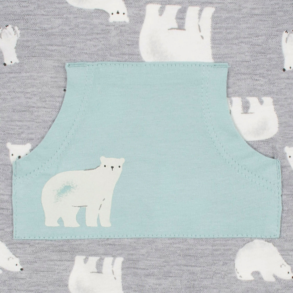 2-Pack Baby Boys Polar Bear Rompers, view 5