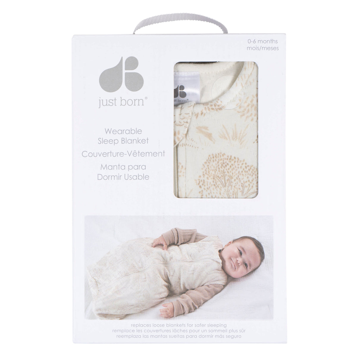 Baby Neutral Tan Wearable Blanket, view 4