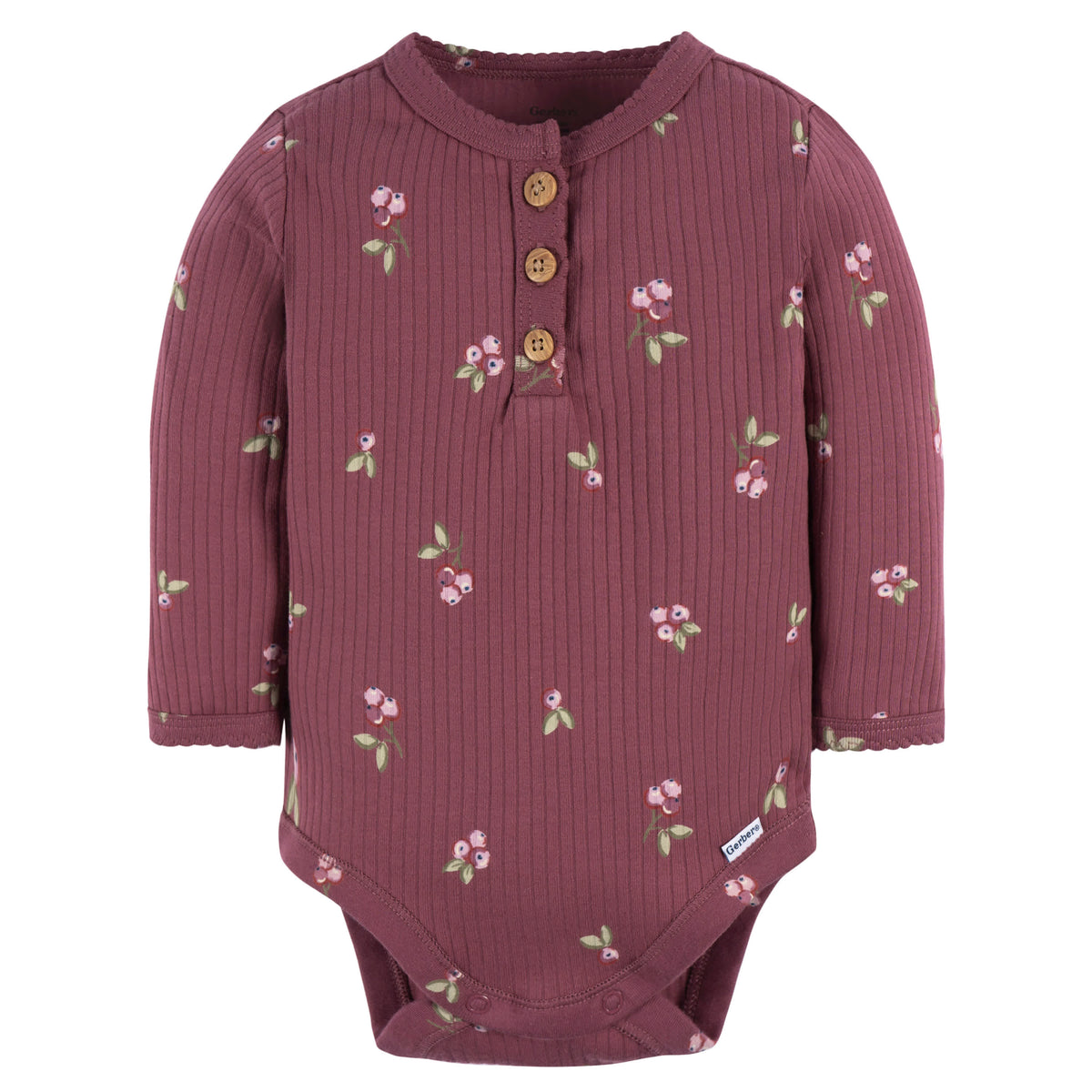 2-Pack Baby Girls Berries Bodysuits, view 4