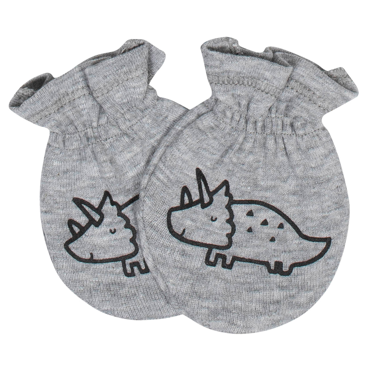 2-Pack Baby Boys Dinosaur No Scratch Mittens, view 2