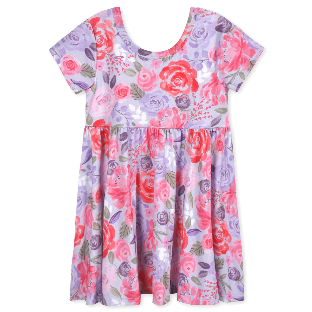Infant & Toddler Girls Lilac Garden Buttery Soft Viscose Made from Eucalyptus Twirl Dress, view 2