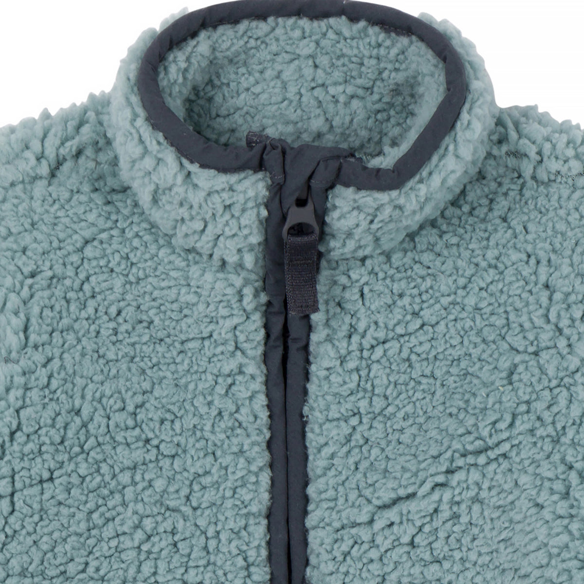 Baby Boys Medium Blue Fleece Romper, view 2