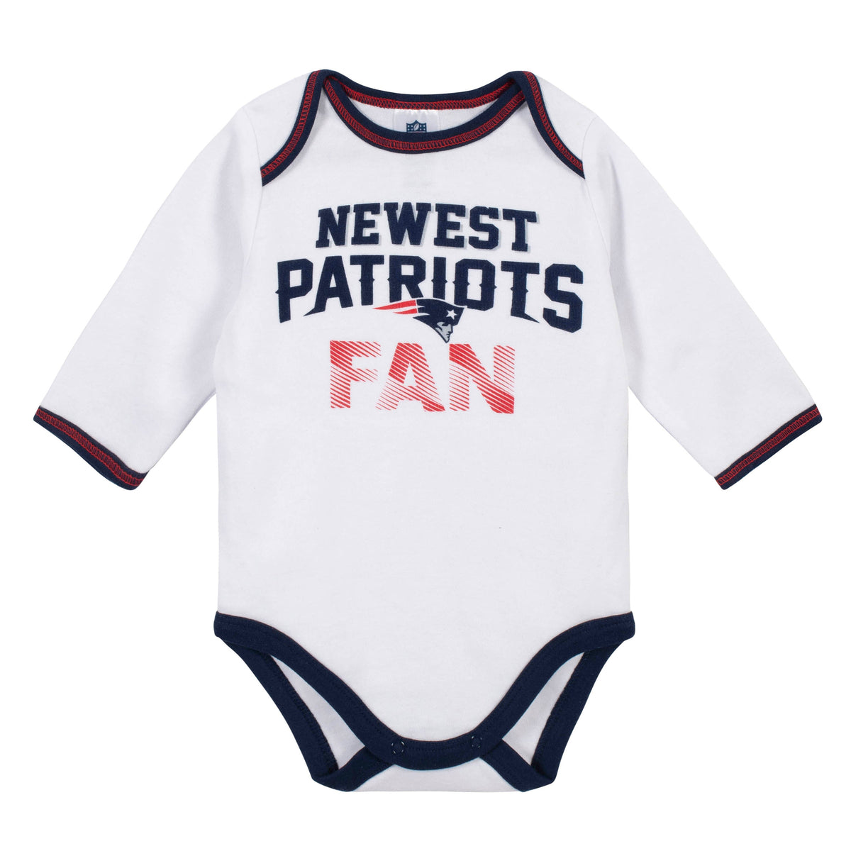 Baby Boys New England Patriots 3-Piece Bodysuit, Pant and Cap Set, view 2