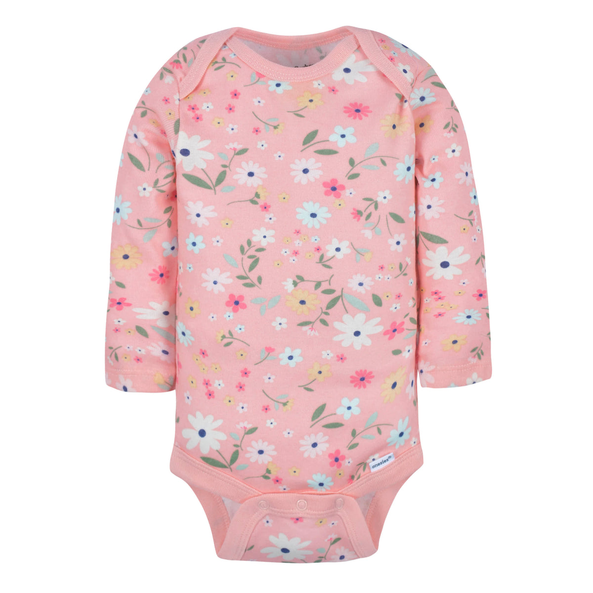 3-Pack Baby Girls Fox Long Sleeve Onesies Bodysuits, view 6