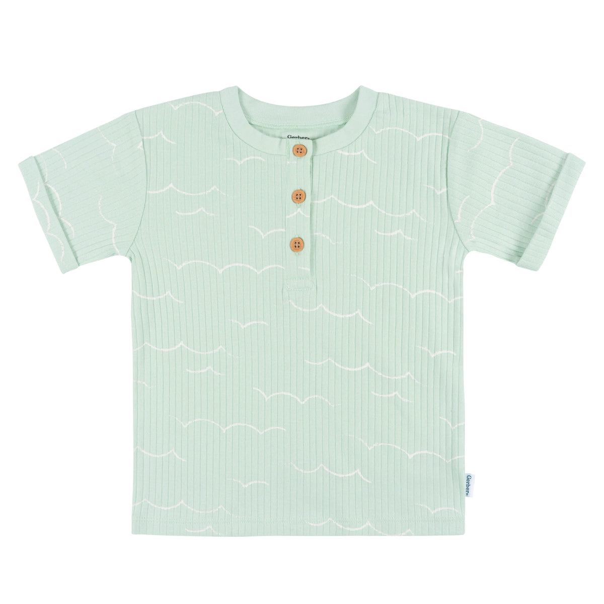 3-Pack Infant and Toddler Boys Anchor Henley T-Shirts, view 2