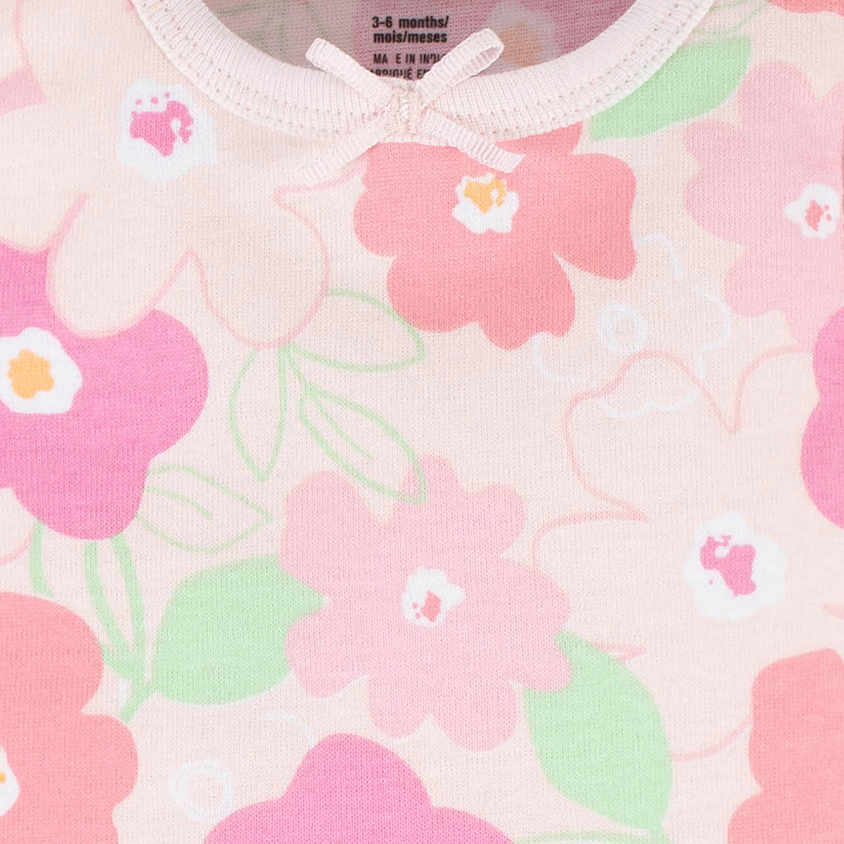 4-Pack Baby Girls Summer Blossom Tank Onesies Bodysuits, view 5