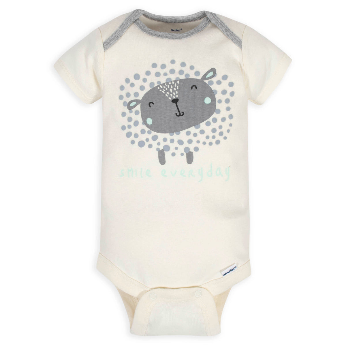 3-Pack Baby Sheep Short Sleeve Onesies Bodysuits, view 2