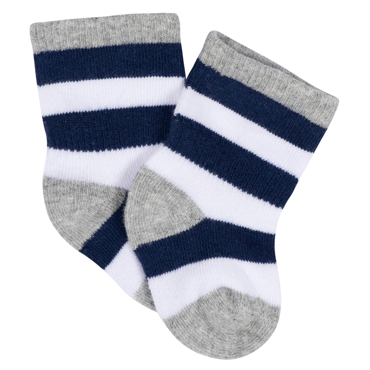8-Pack Baby Boys All Star Jersey Wiggle Proof Socks, view 9