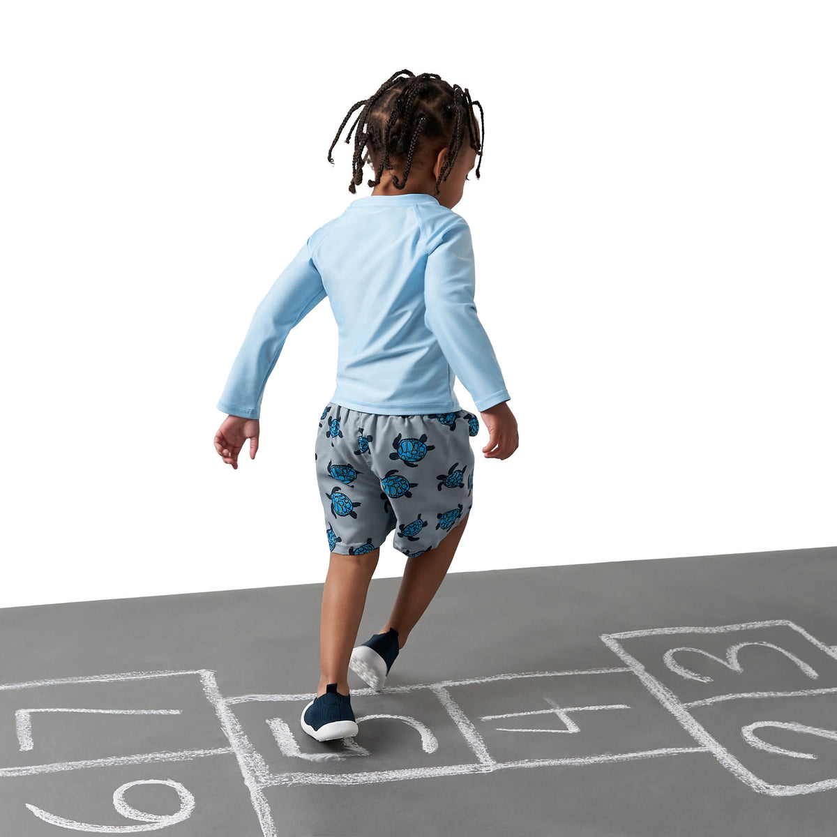 Baby & Toddler Neutral Light Blue Rashguard, view 4