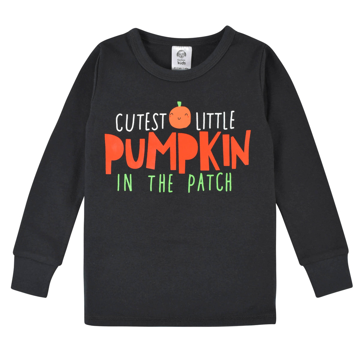 2-Piece Infant & Toddler Pumpkin Snug Fit Cotton Pajamas, view 2