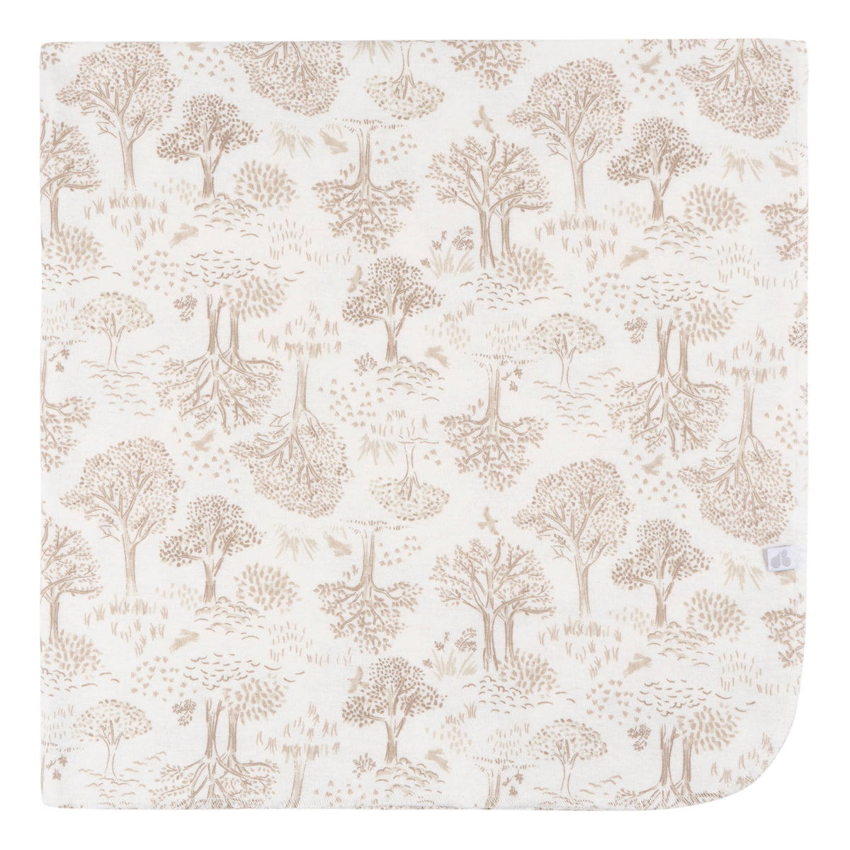 4-Pack Baby Neutral Tan Cotton Flannel Blanket, view 3