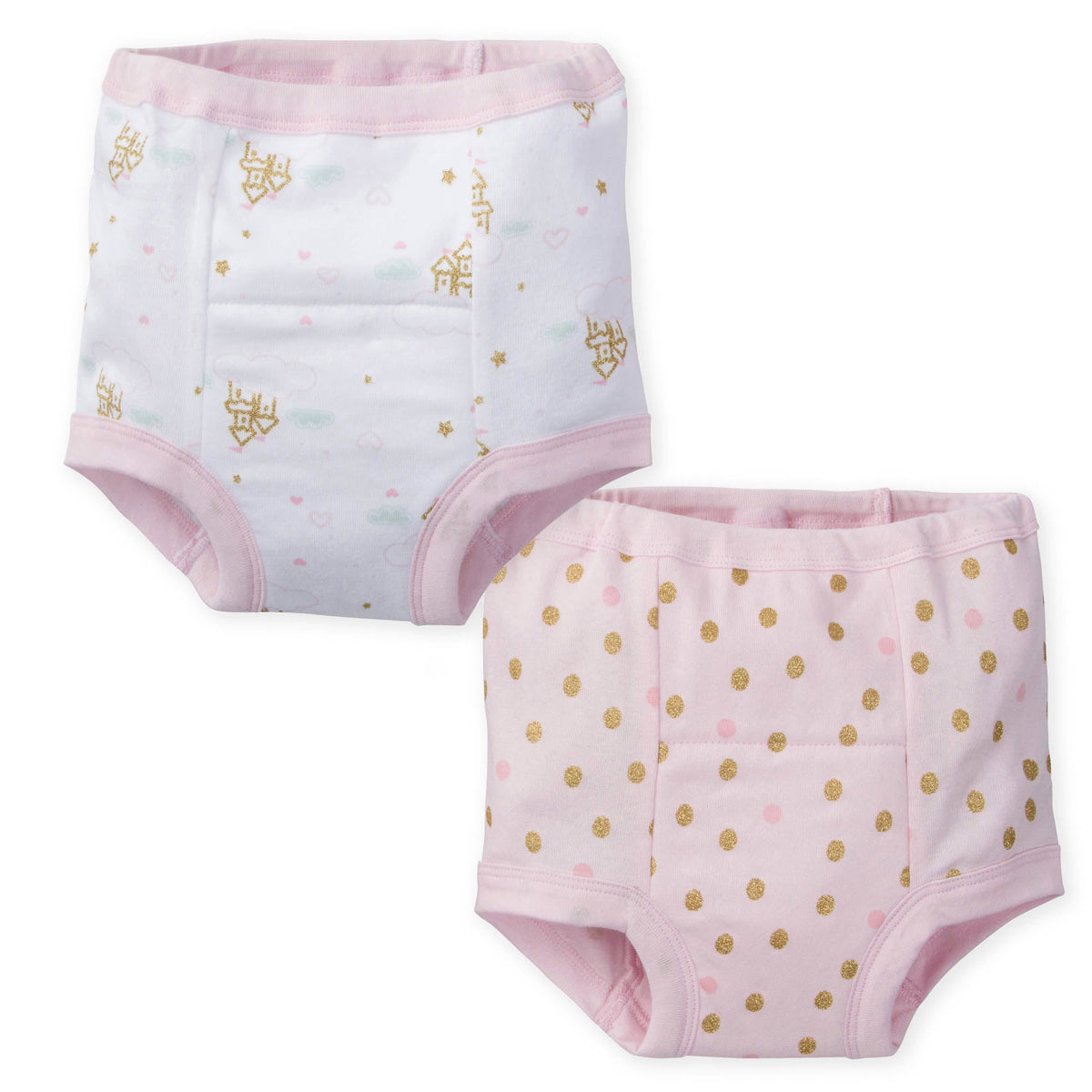 2-Pack Toddler Girls Castle Training Pants