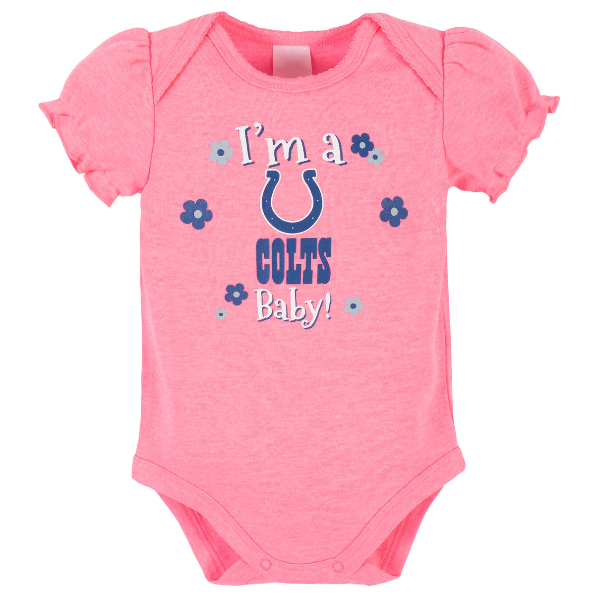 3-Pack Indianapolis Colts Short Sleeve Bodysuits, view 2