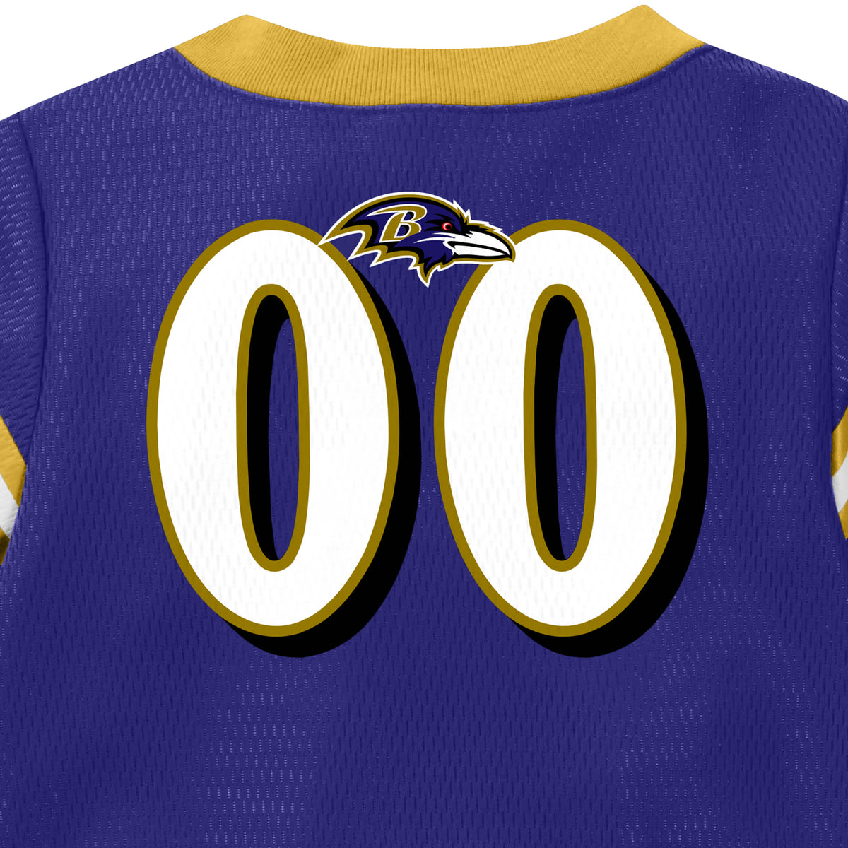 Baby Boys Ravens Short Sleeve Jersey Bodysuit, view 4