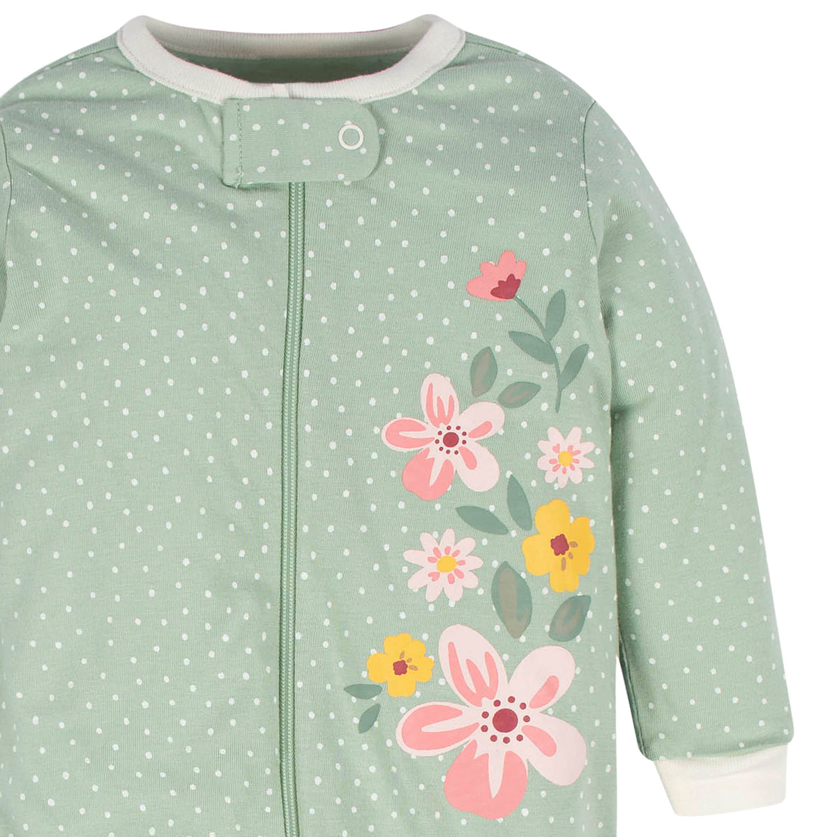 4-Pack Baby Girls Golden Floral Sleep 'N Plays, view 6
