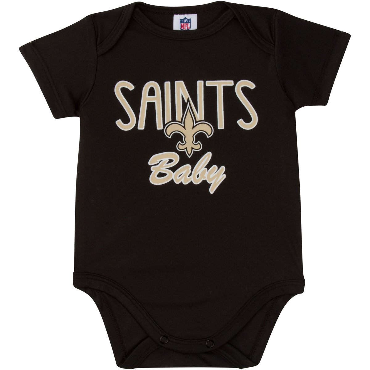 New Orleans Saints Toddler Boys Short Sleeve Bodysuit