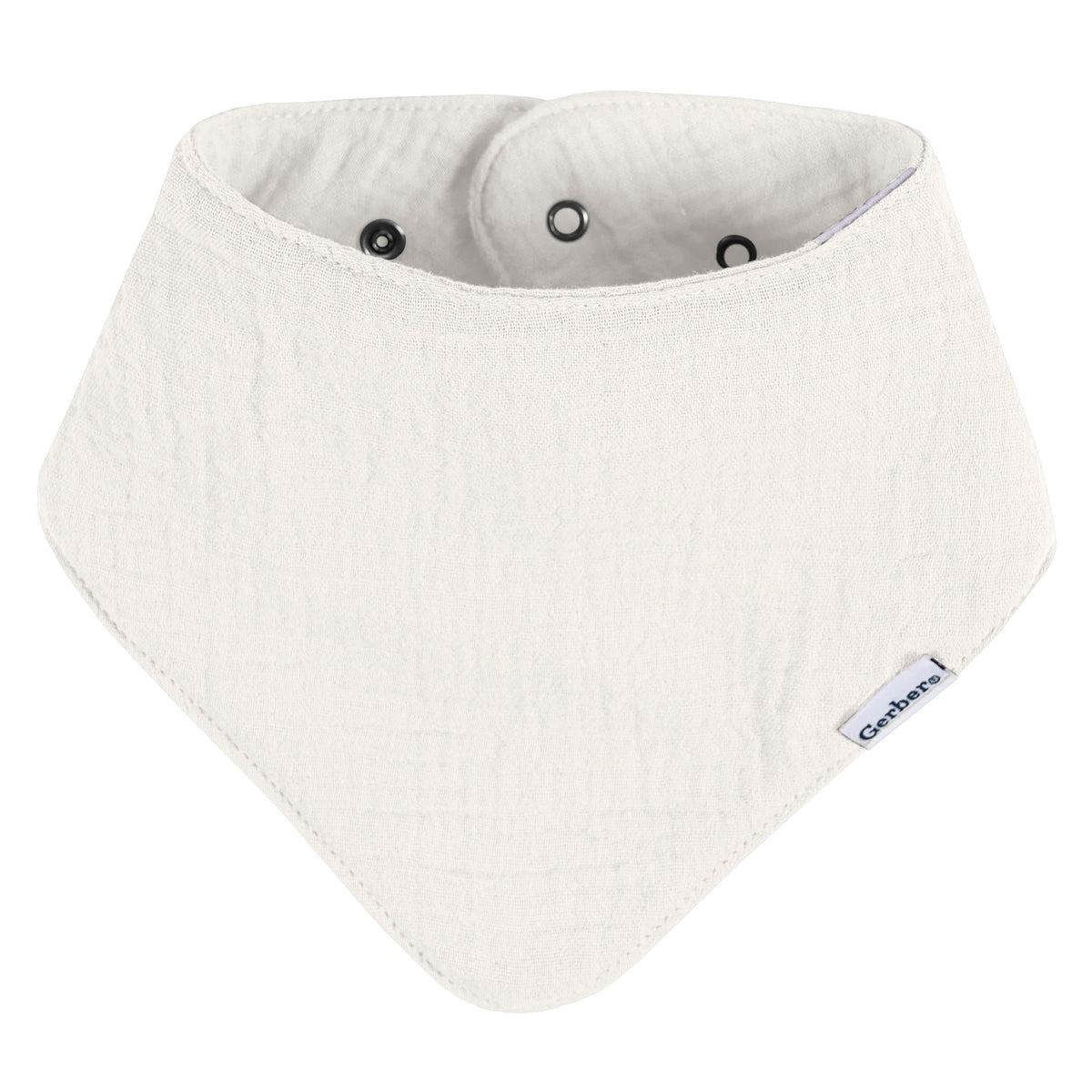 10-Pack Baby Neutral Multi Browns Muslin Bandana Bib, view 5