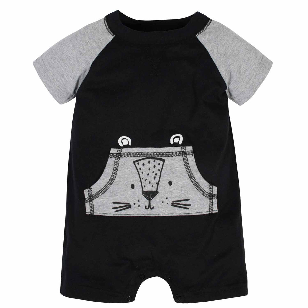 2-Pack Baby Boys Tiger Rompers, view 4