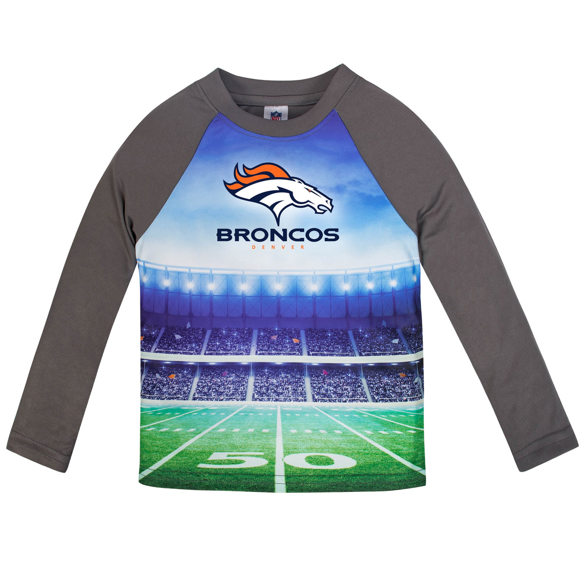 Denver Broncos Toddler Boys Long Sleeve Tee Shirt